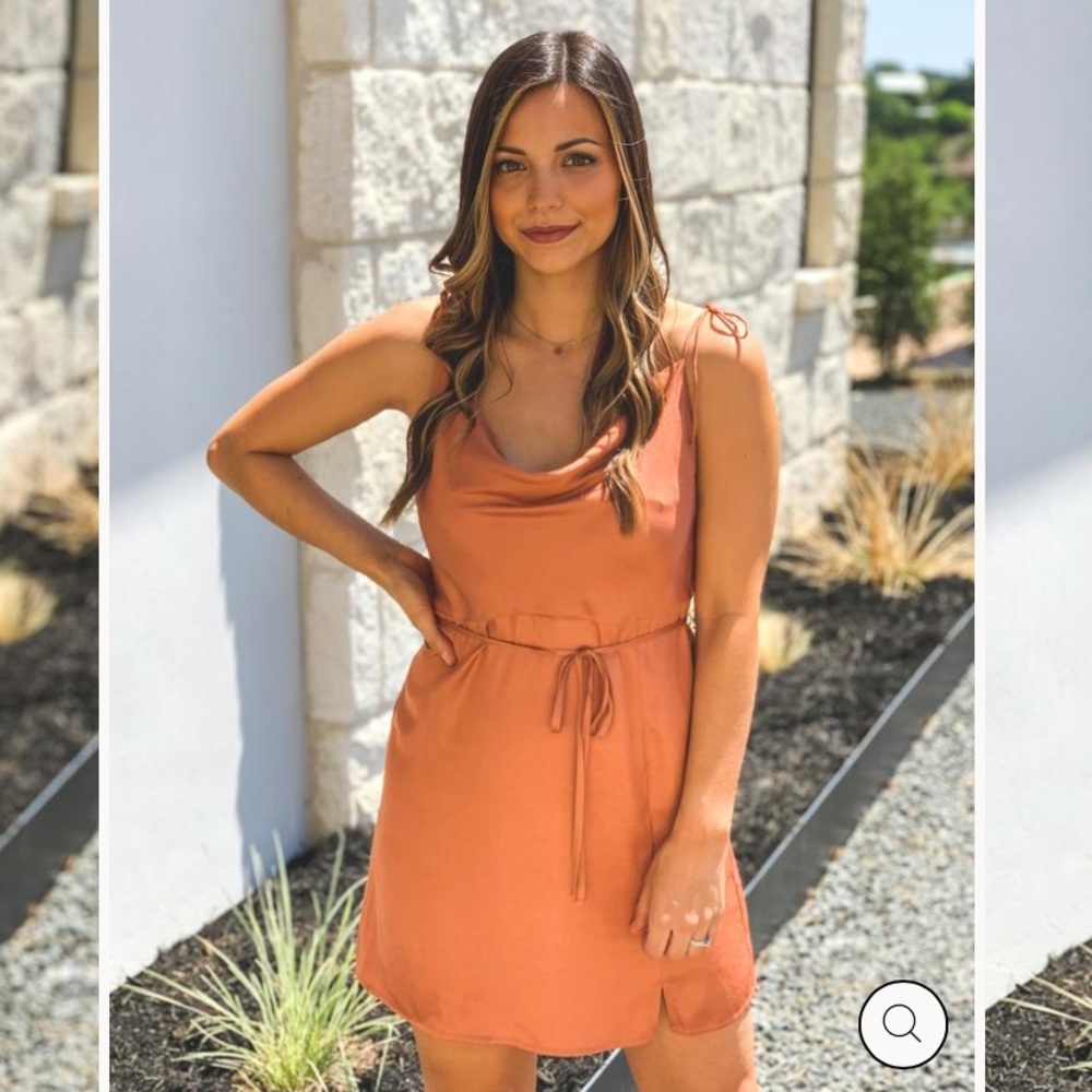 Honeycloth satin dress size large